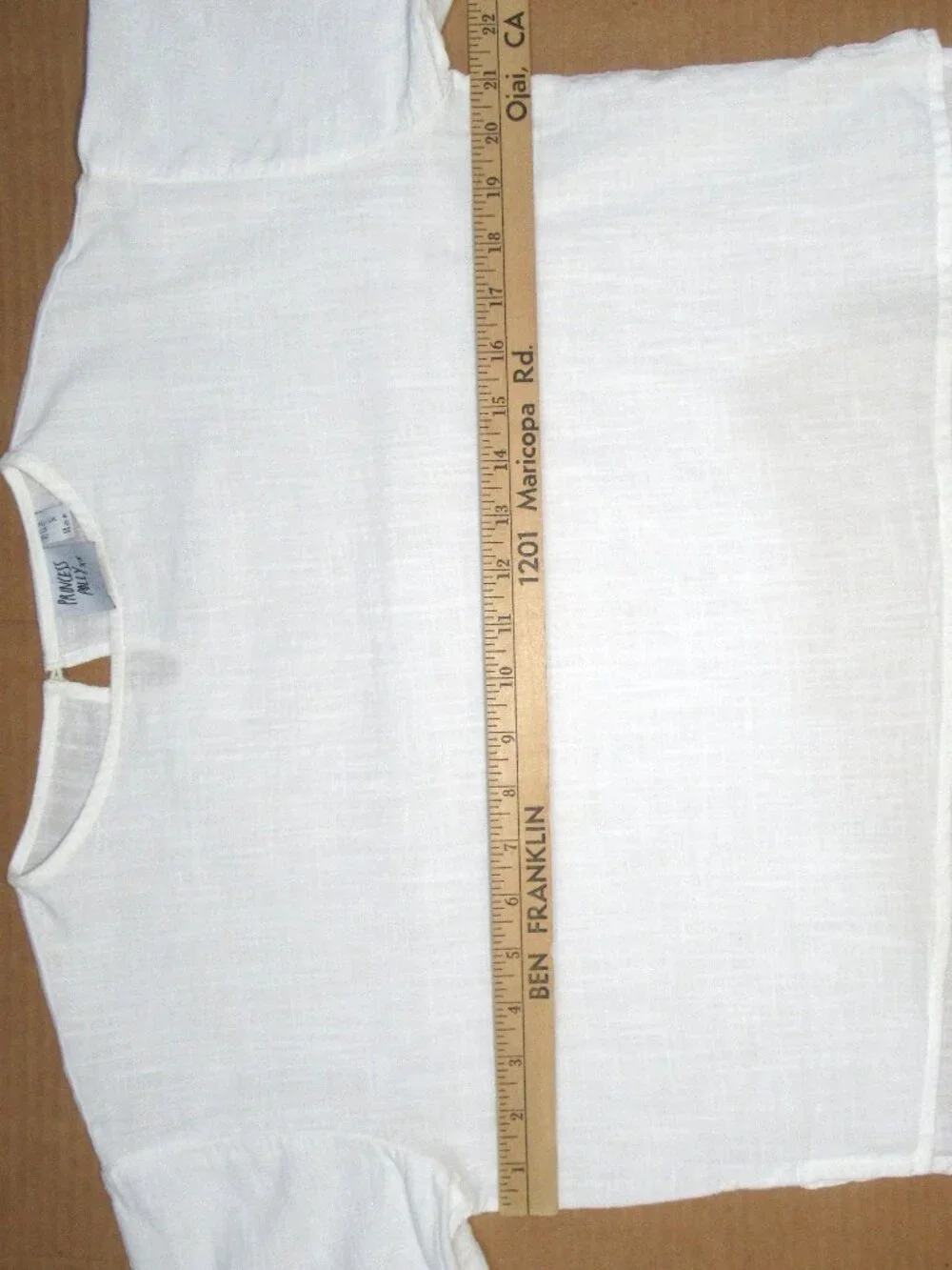 Princess Polly Oversized White Cotton Top | Size US 0 - Picture 5 of 11